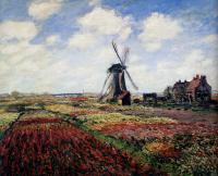Monet, Claude Oscar - Tulip Fields With The Rijnsburg Windmill